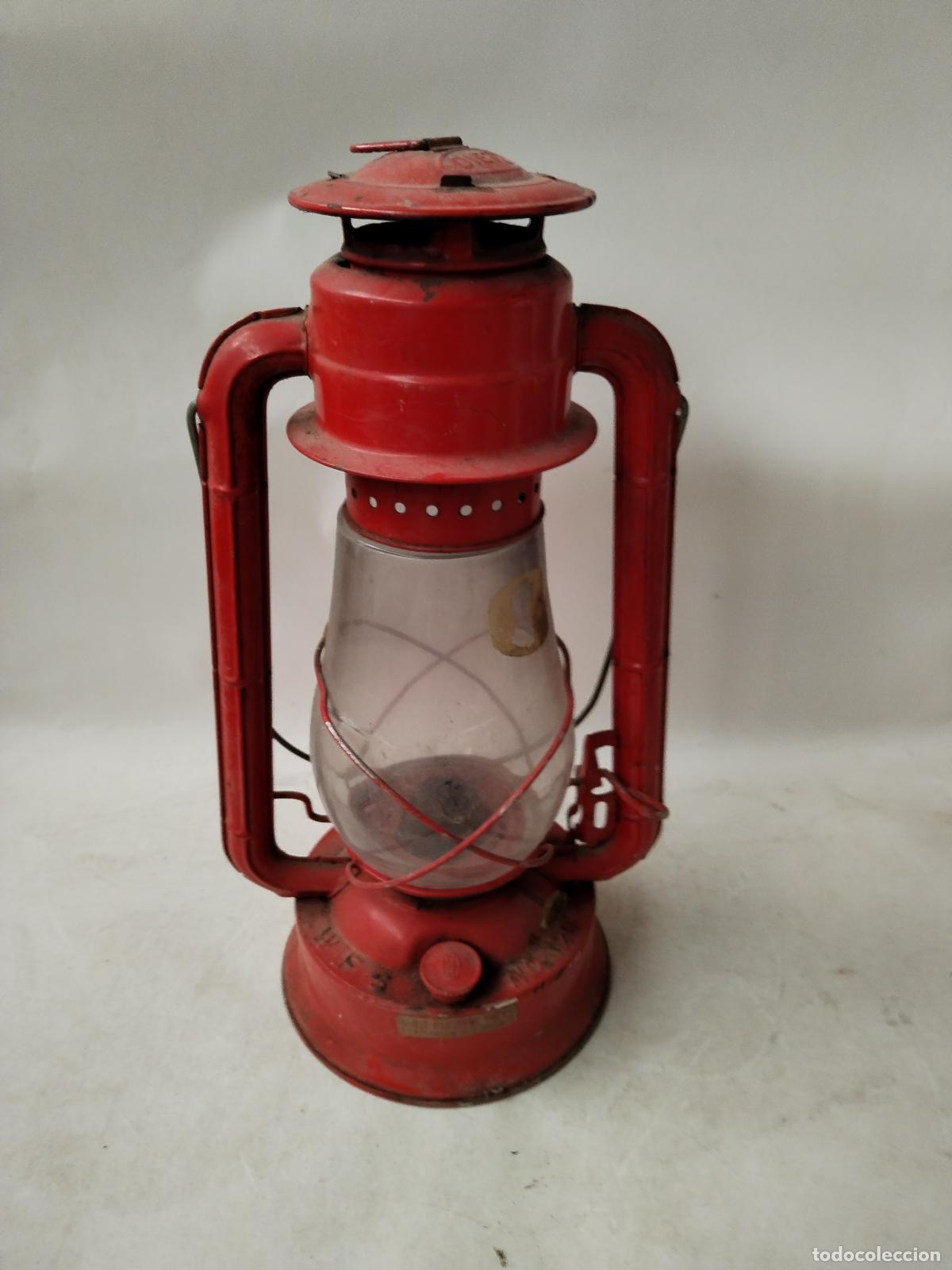 Antig&uuml;edades: lampara kerosene dietz, - Foto 2