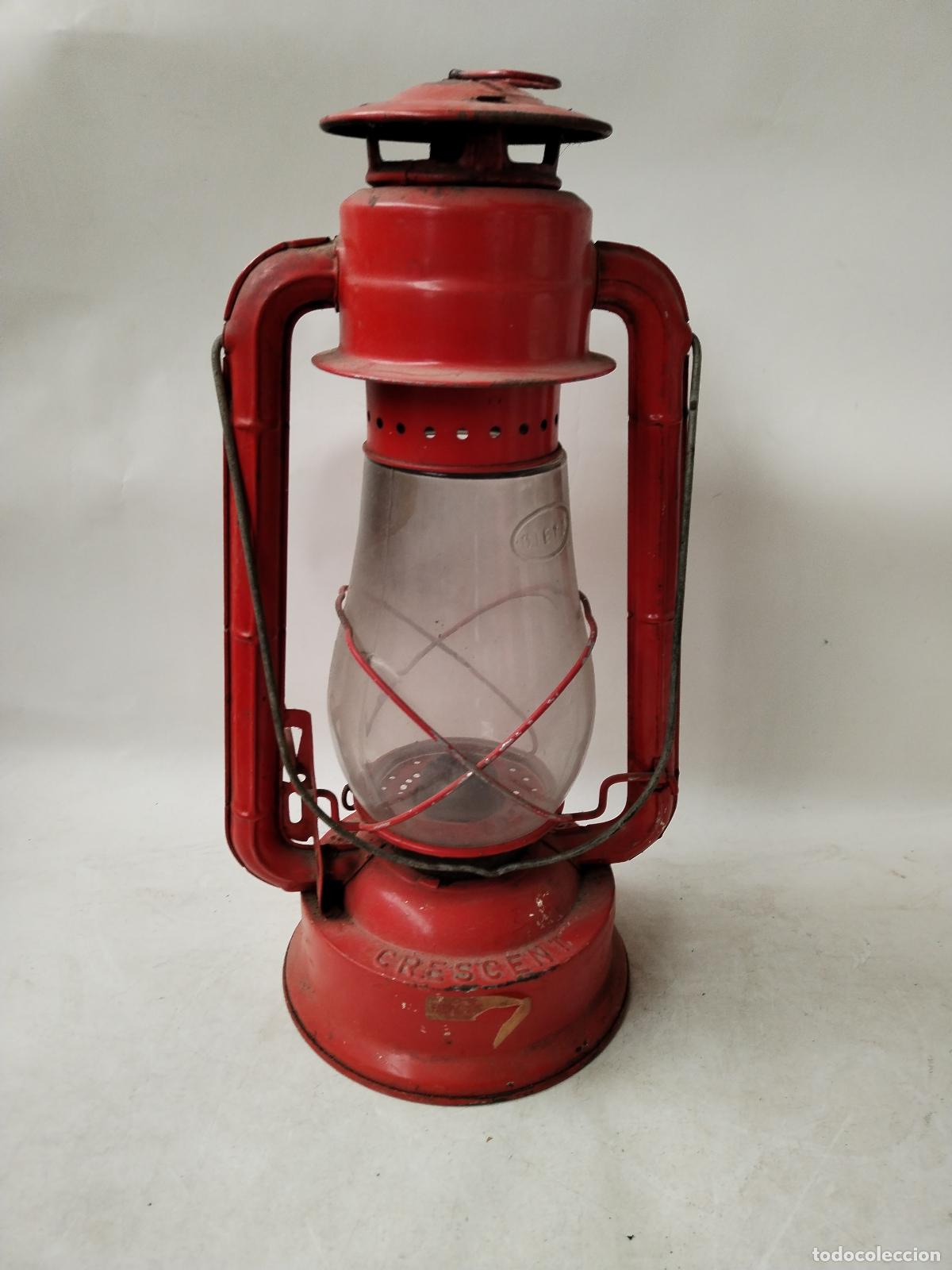 Antig&uuml;edades: lampara kerosene dietz, - Foto 9
