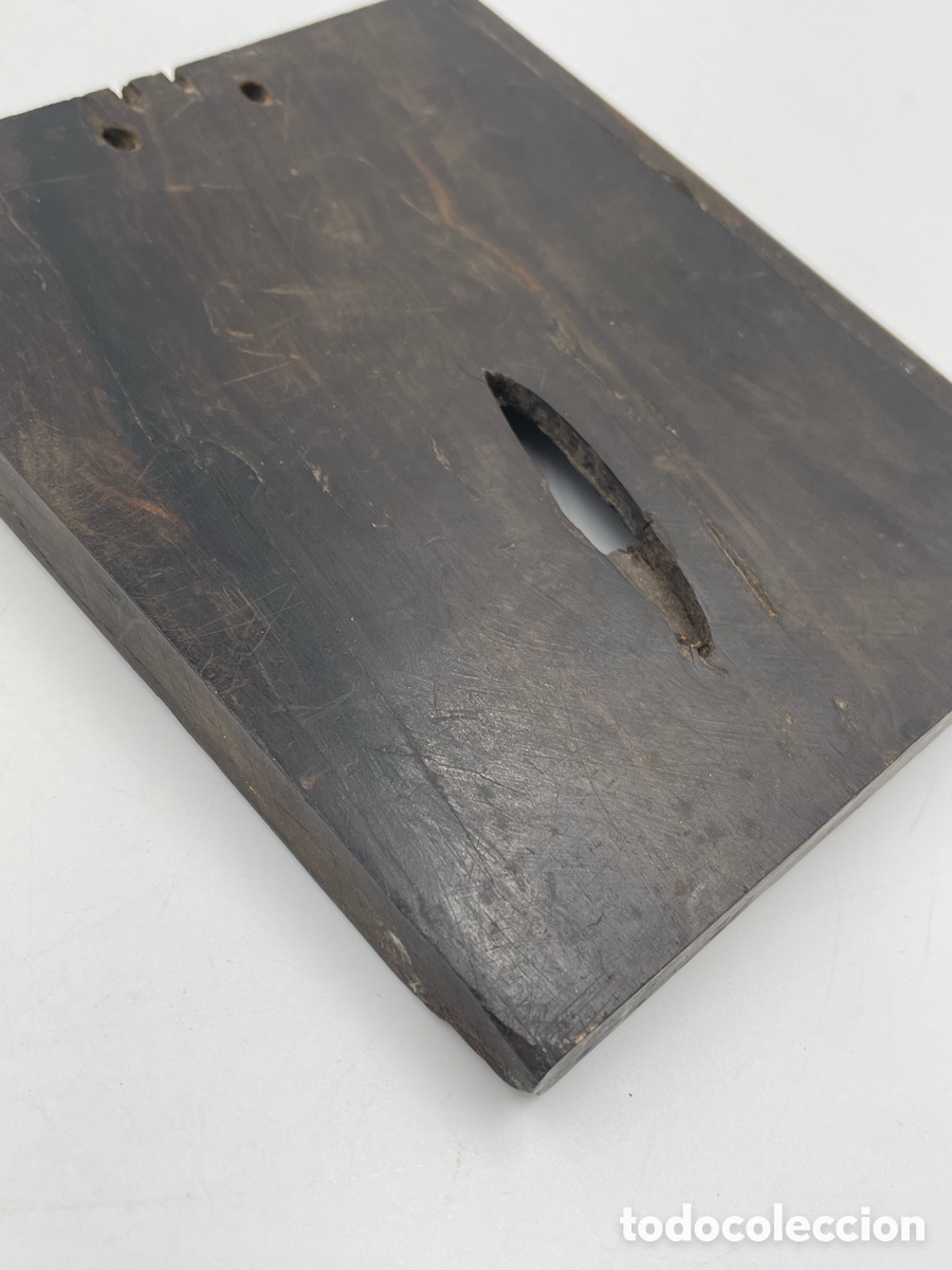 Antig&uuml;edades: Antiguo Relicario de madera de &eacute;bano. - Foto 5