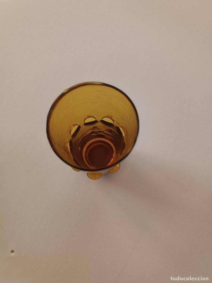 Antig&uuml;edades: VASO ANTIGUO DE CRSITAL DORADO - Foto 1