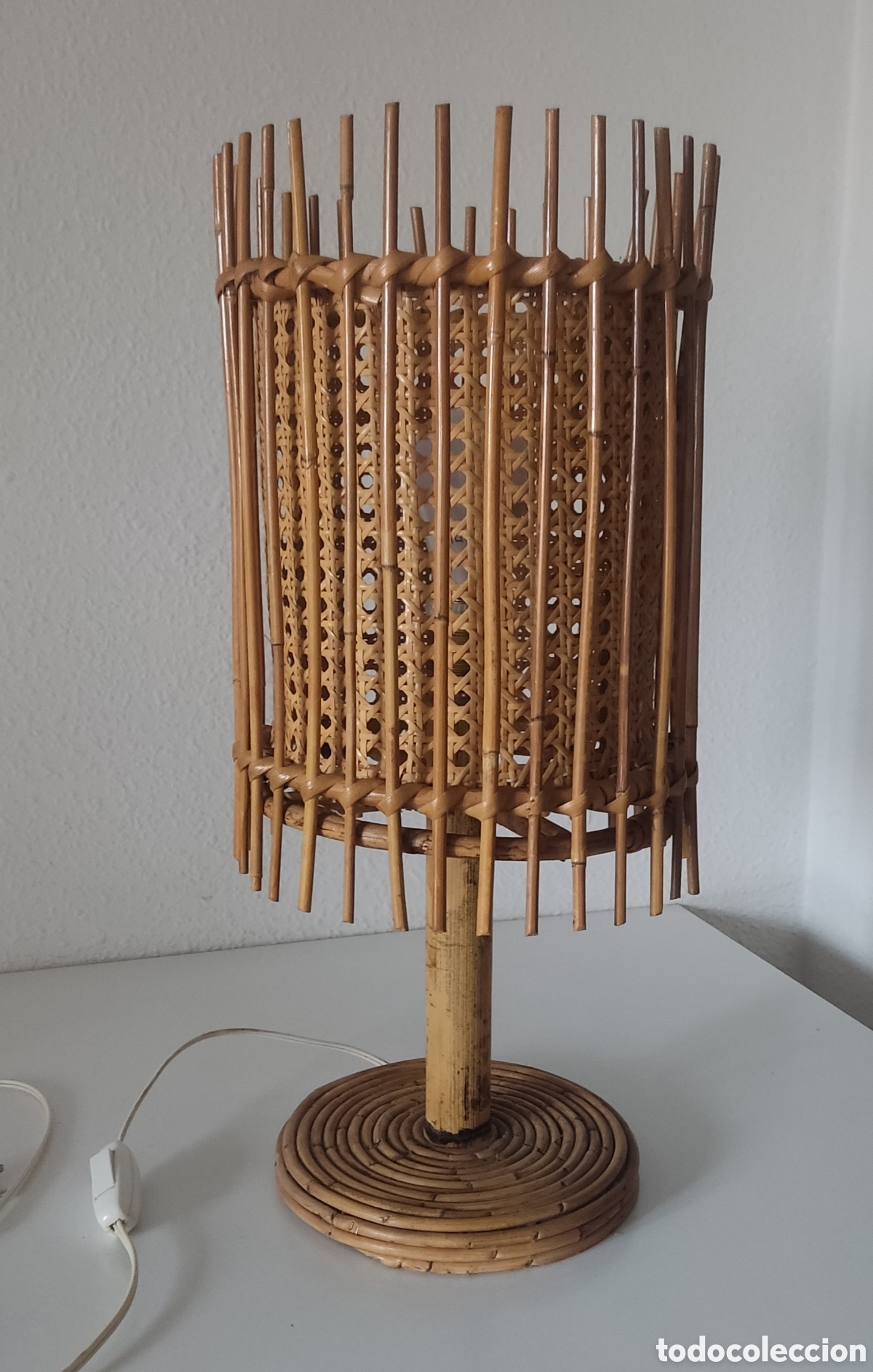 Antig&uuml;edades: A&Ntilde;OS 60 L&Aacute;MPARA DE MESA RAT&Aacute;N Y BAMB&Uacute; - Foto 3