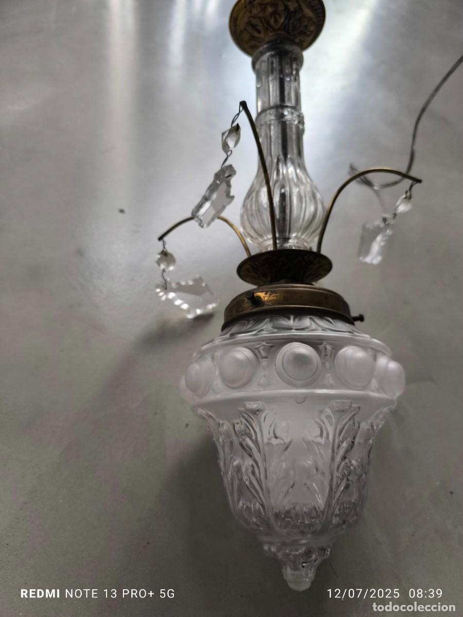 Antig&uuml;edades: Lampara de techo antigua. - Foto 3