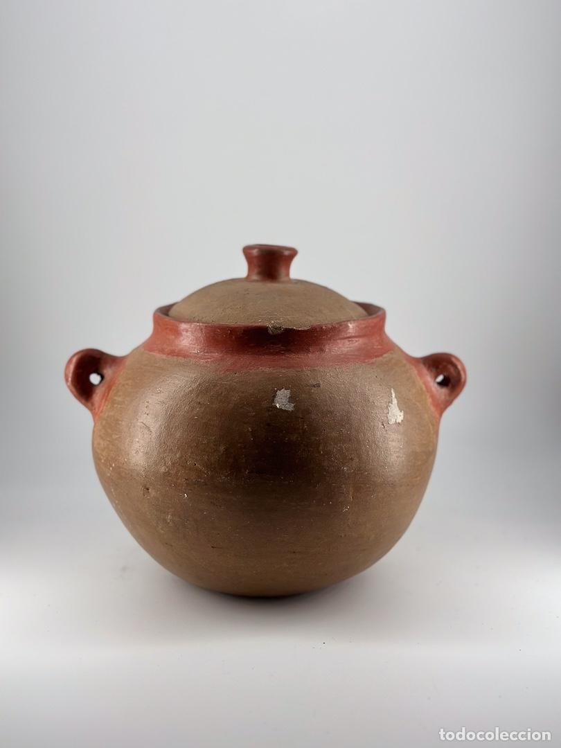Antig&uuml;edades: OLLA DE BARRO CON SU TAPA ORIGINAL - Foto 3