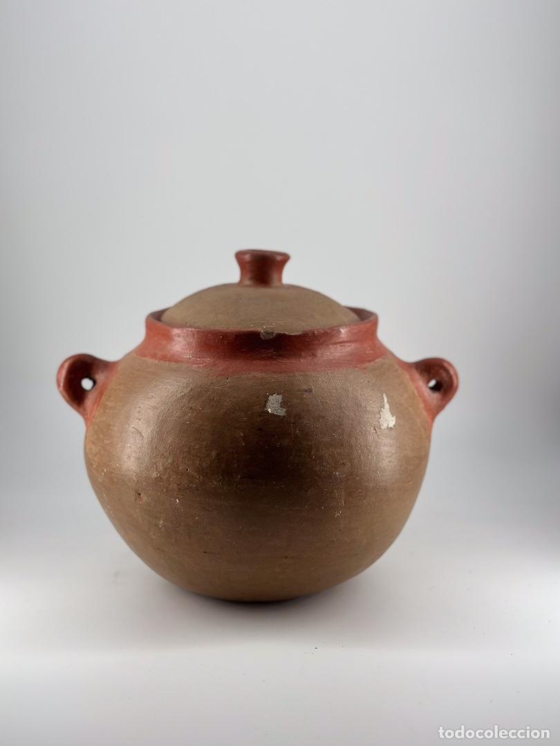 Antig&uuml;edades: OLLA DE BARRO CON SU TAPA ORIGINAL - Foto 4