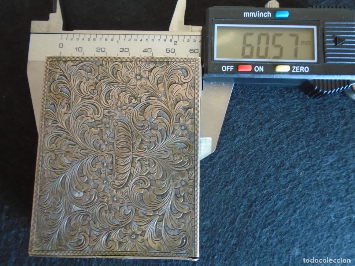 Antig&uuml;edades: (PIT-250715)PRECIOSA POLVERA CINCELADA DE PLATA - Foto 11