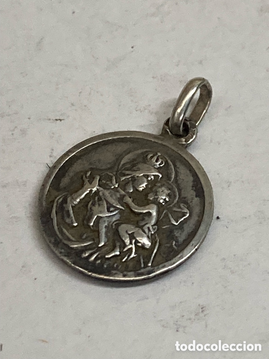 Antig&uuml;edades: Medalla de plata religiosa C322 - Foto 2