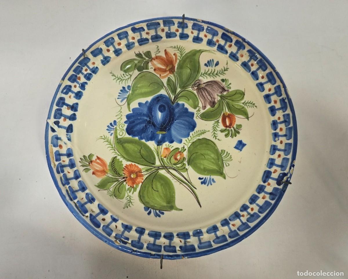 Antig&uuml;edades: Plato ceramica de Manises XIX - Foto 1