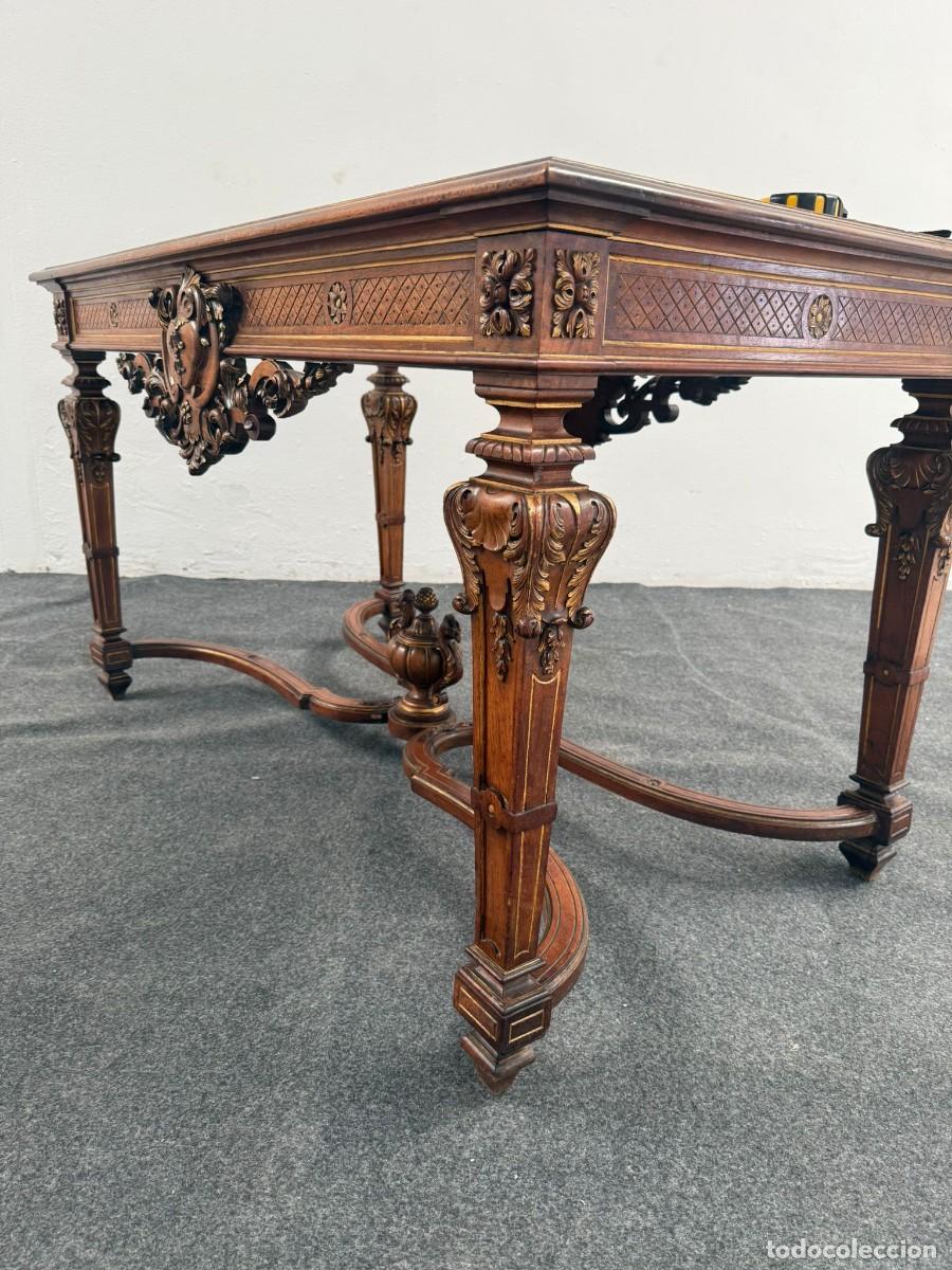 Antig&uuml;edades: Fant&aacute;stica mesa francesa estilo Luis XV. - Foto 2