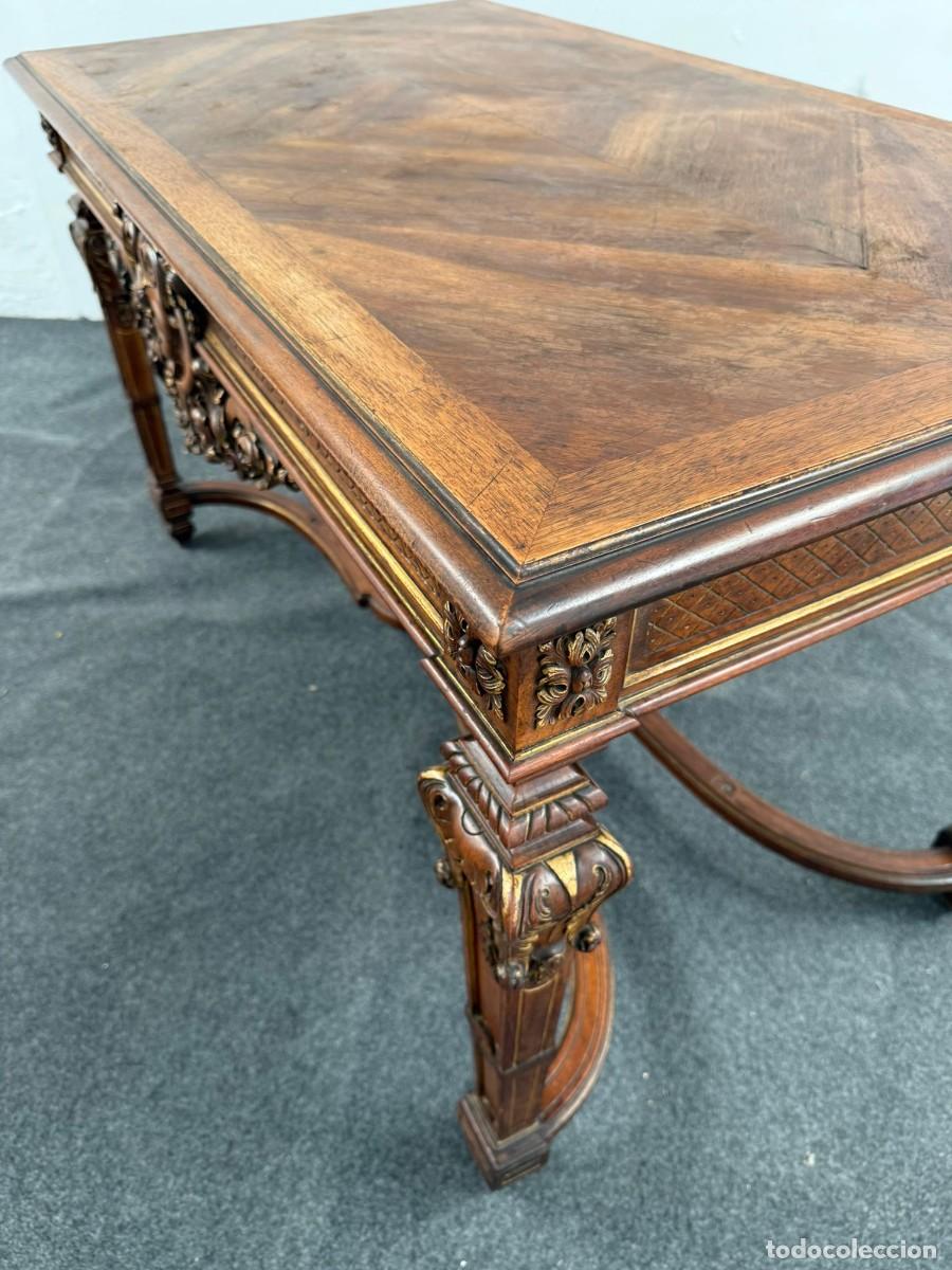 Antig&uuml;edades: Fant&aacute;stica mesa francesa estilo Luis XV. - Foto 6