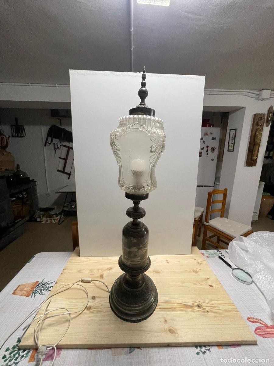 Antig&uuml;edades: LAMPARA ANTIGUA DE SOBREMESA - Foto 12