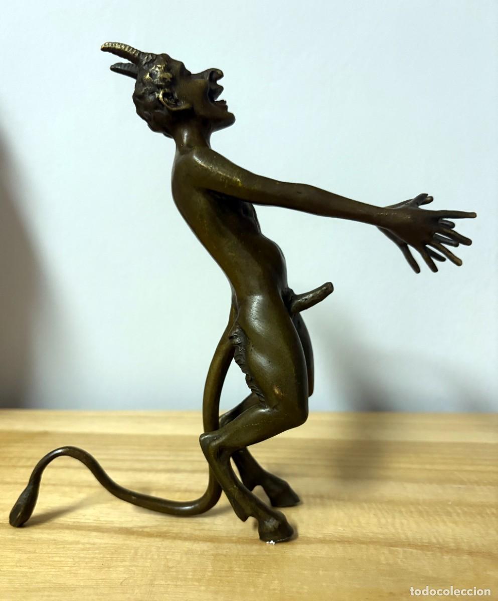 Antig&uuml;edades: Figura bronce diablo