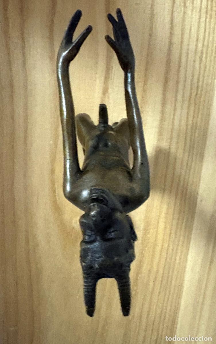 Antig&uuml;edades: Figura bronce diablo - Foto 4