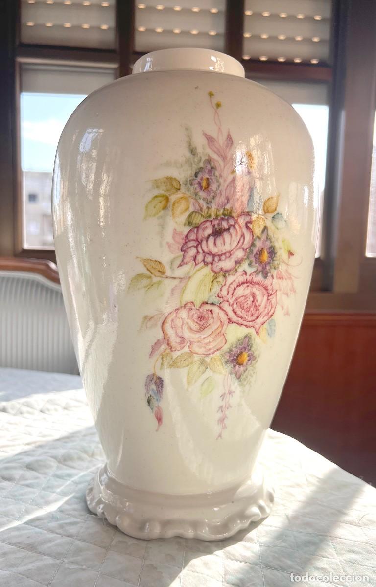 Antig&uuml;edades: Jarr&oacute;n cer&aacute;mica floral - Foto 1