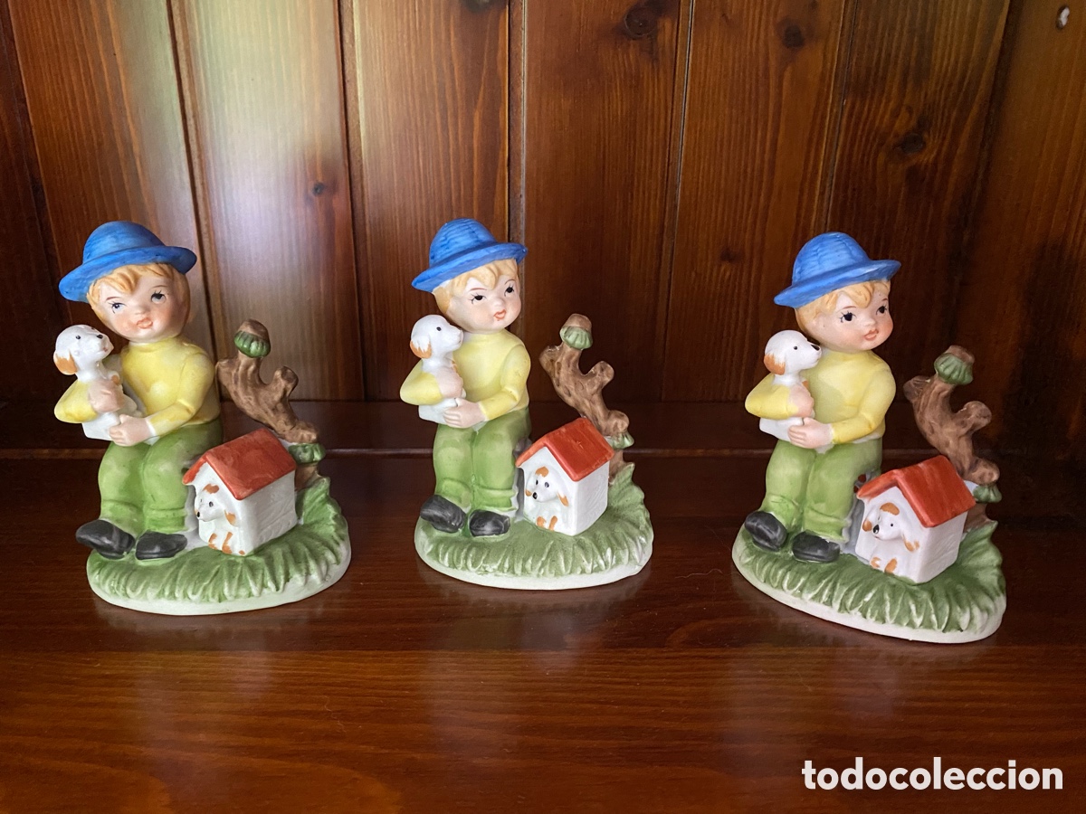 Antig&uuml;edades: Capodimonte bambino con cane - Foto 1