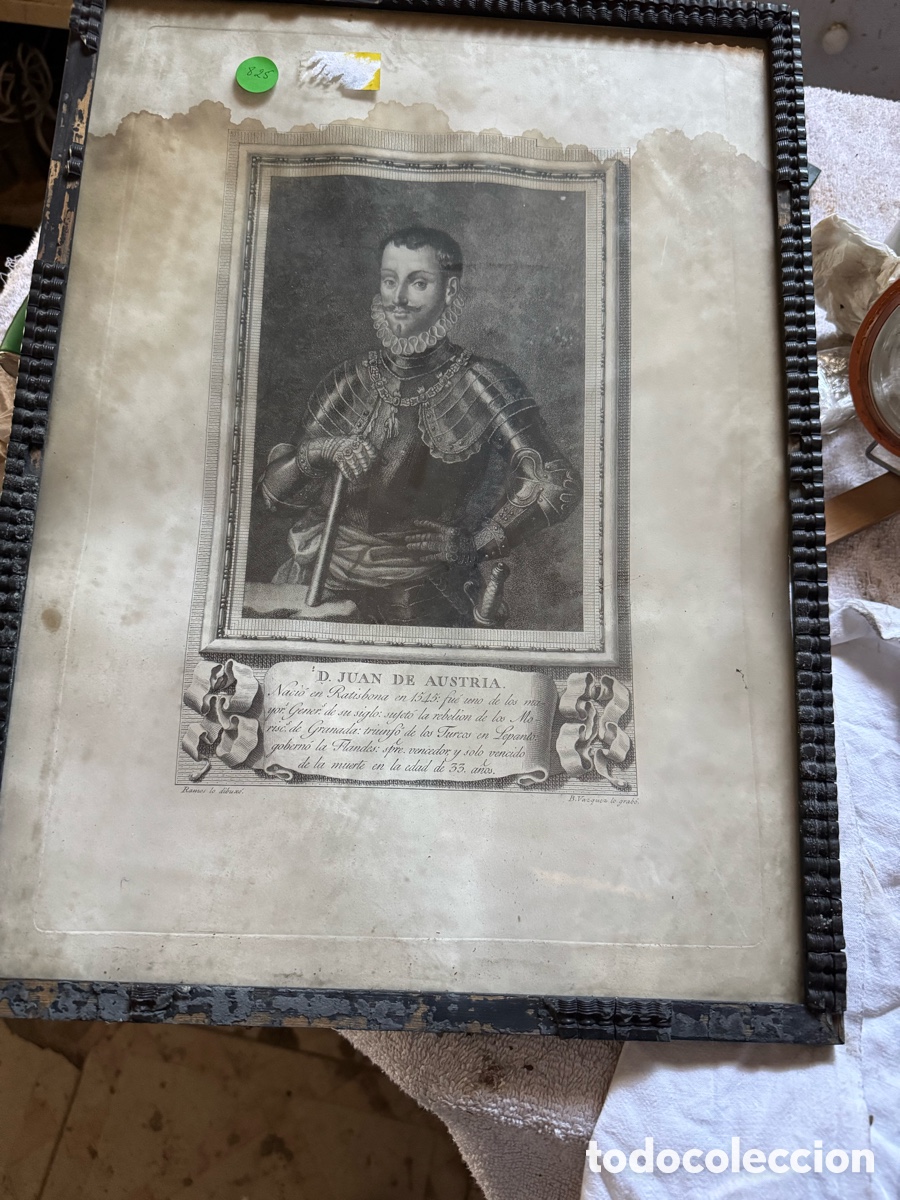 Antig&uuml;edades: Grabado de Juan de Austria - Foto 6