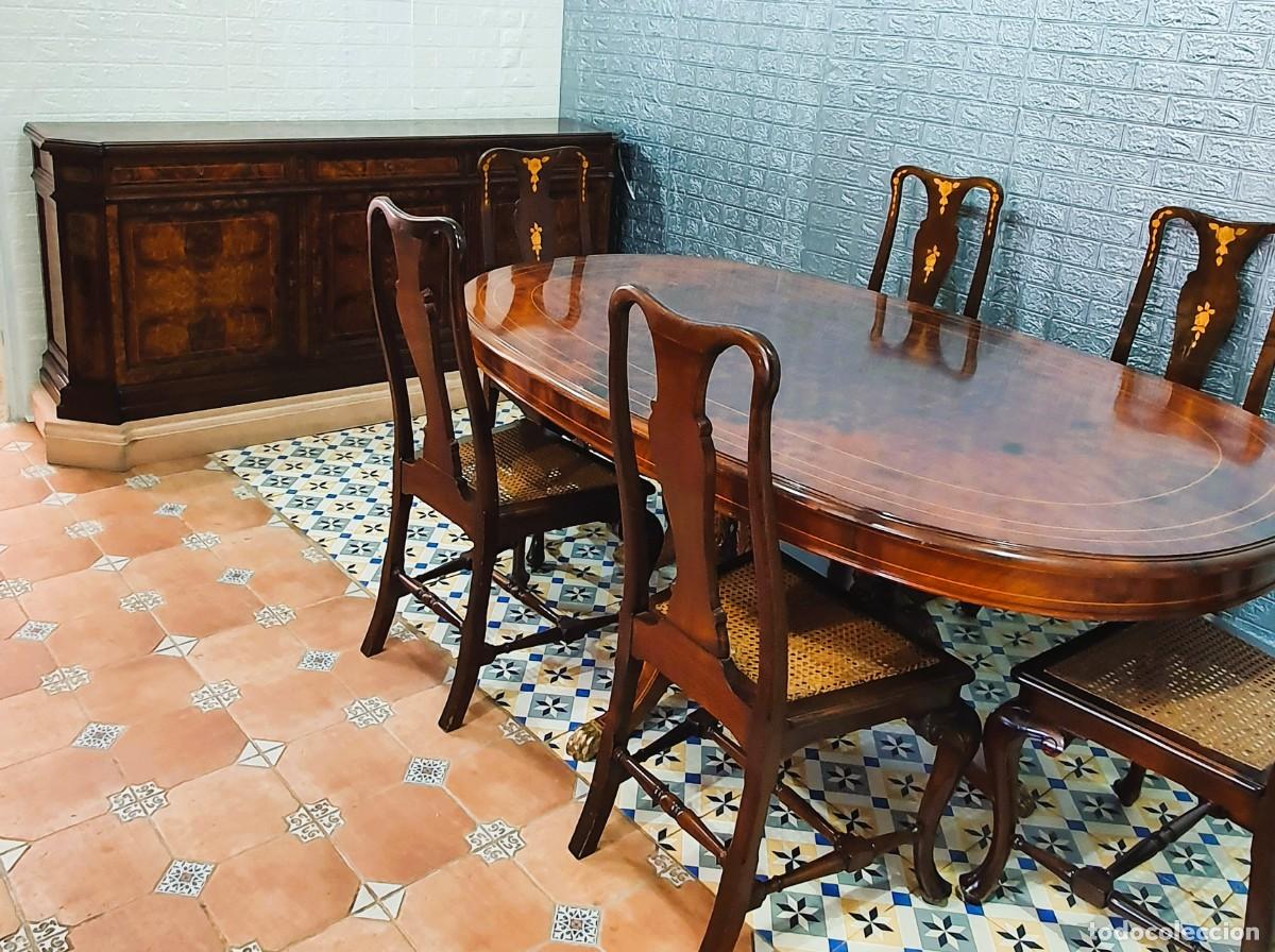 Antig&uuml;edades: Comedor estilo ingles en nogal - Foto 1