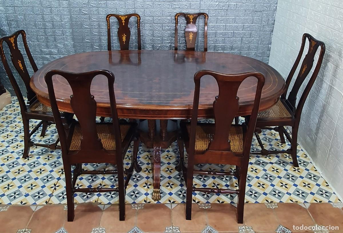 Antig&uuml;edades: Comedor estilo ingles en nogal - Foto 19
