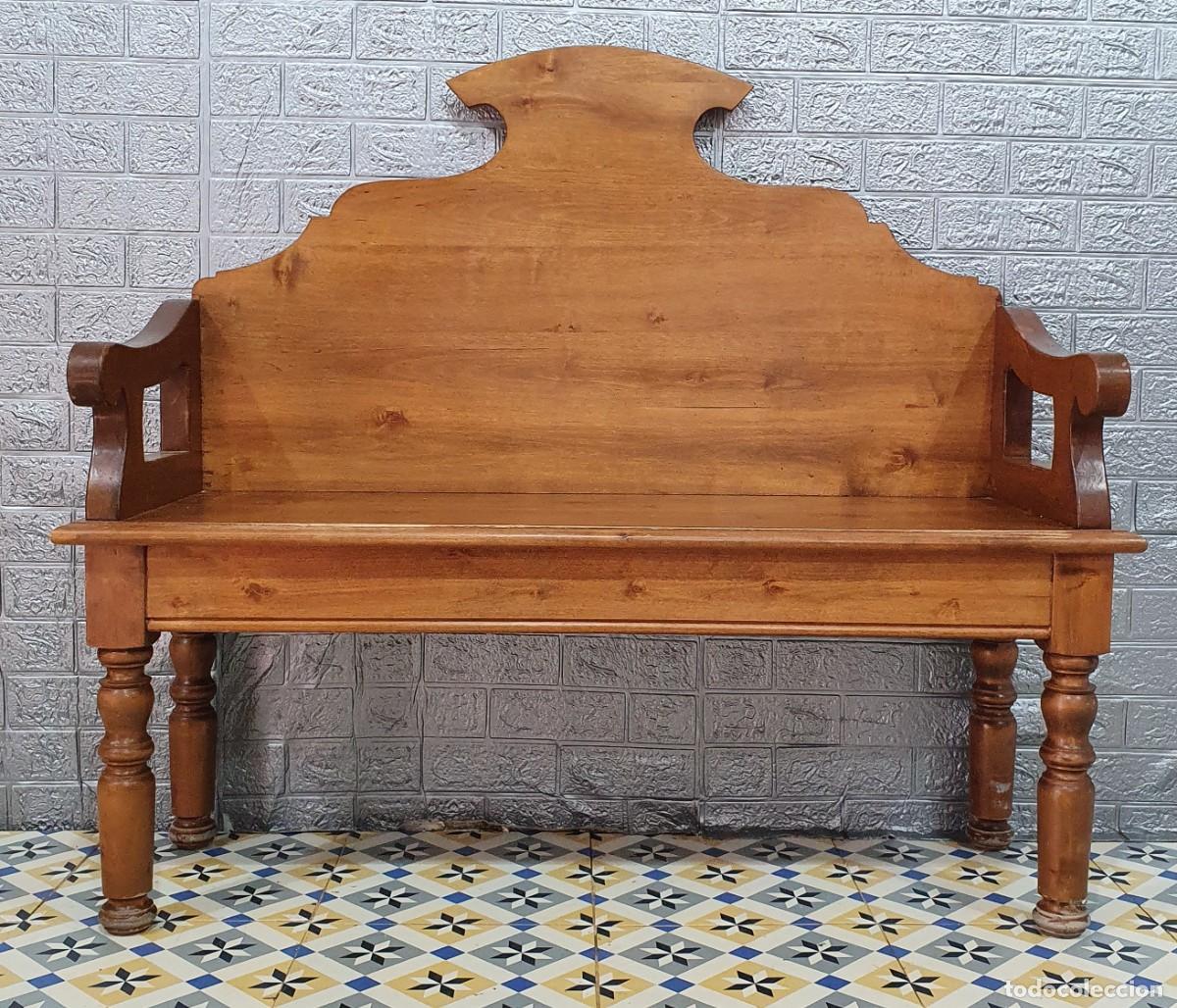 Antig&uuml;edades: Conjunto muebles cocina madera maciza - Foto 7