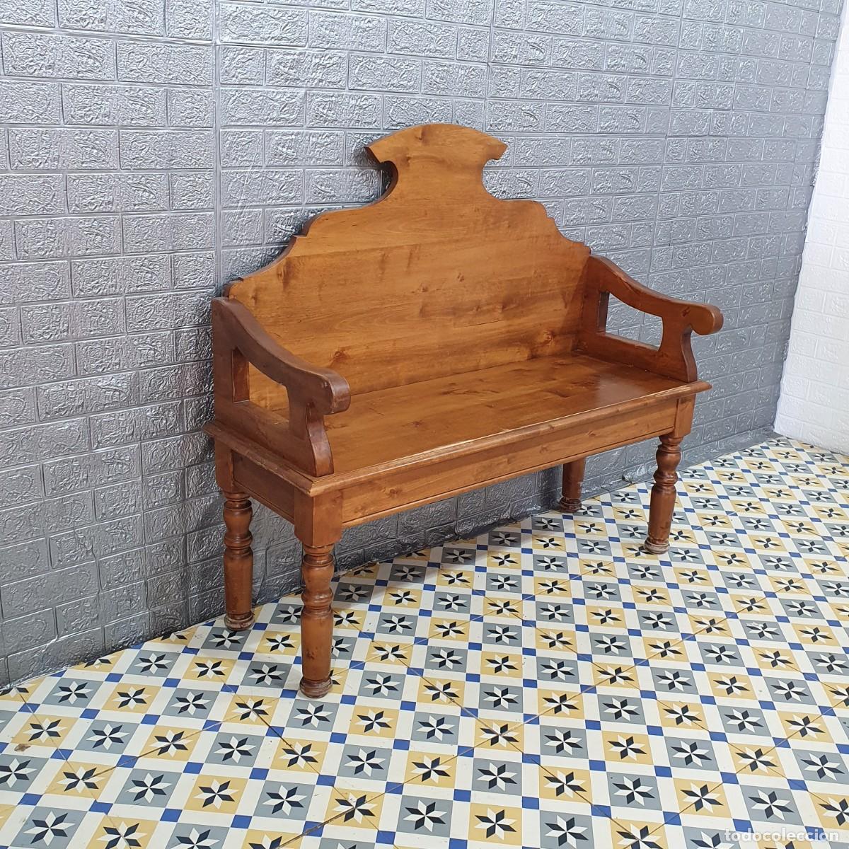 Antig&uuml;edades: Conjunto muebles cocina madera maciza - Foto 8