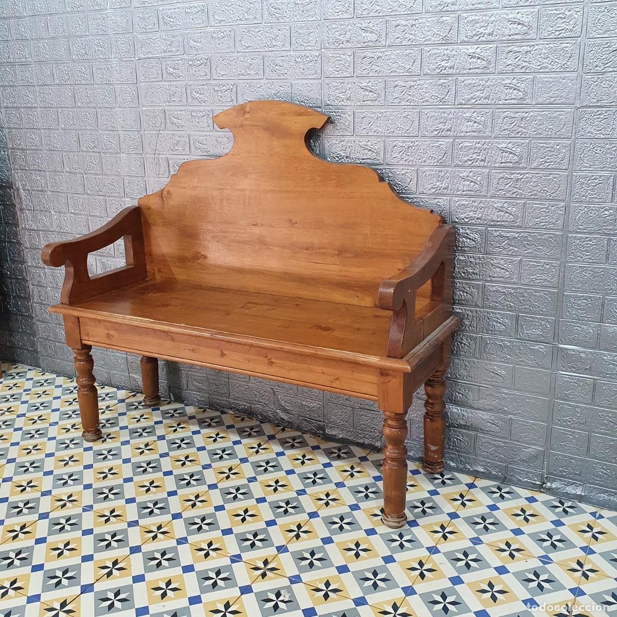 Antig&uuml;edades: Conjunto muebles cocina madera maciza - Foto 9