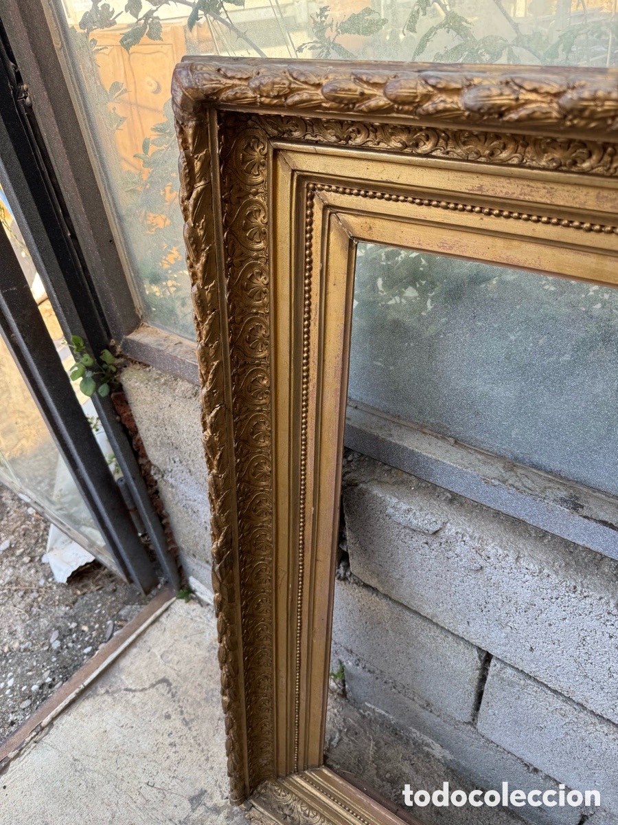 Antig&uuml;edades: Gran marco dorado antiguo - Foto 3