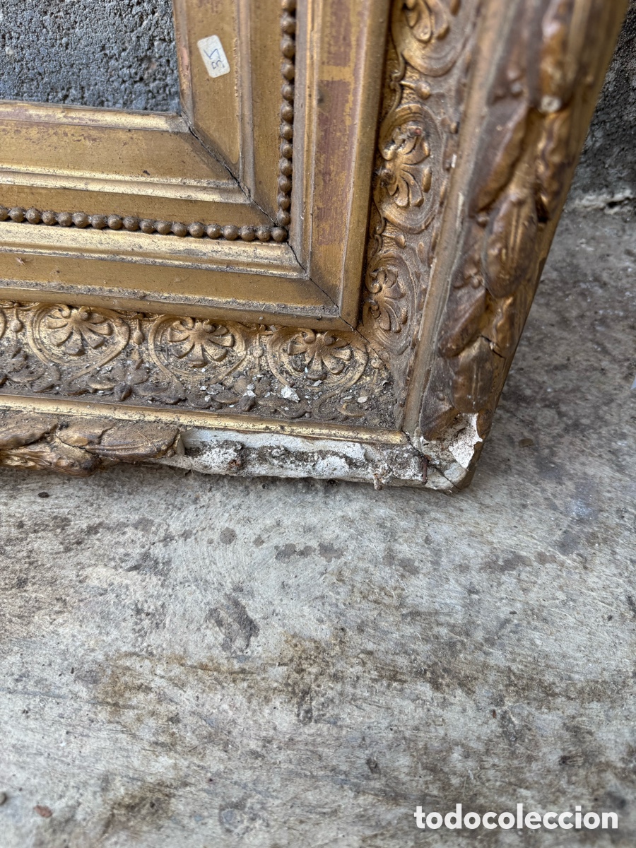Antig&uuml;edades: Gran marco dorado antiguo - Foto 5