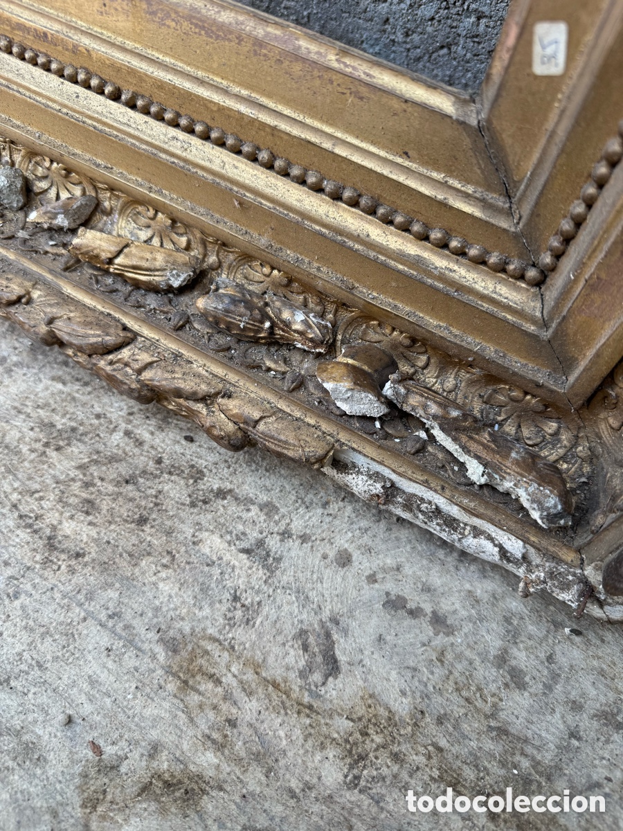 Antig&uuml;edades: Gran marco dorado antiguo - Foto 6