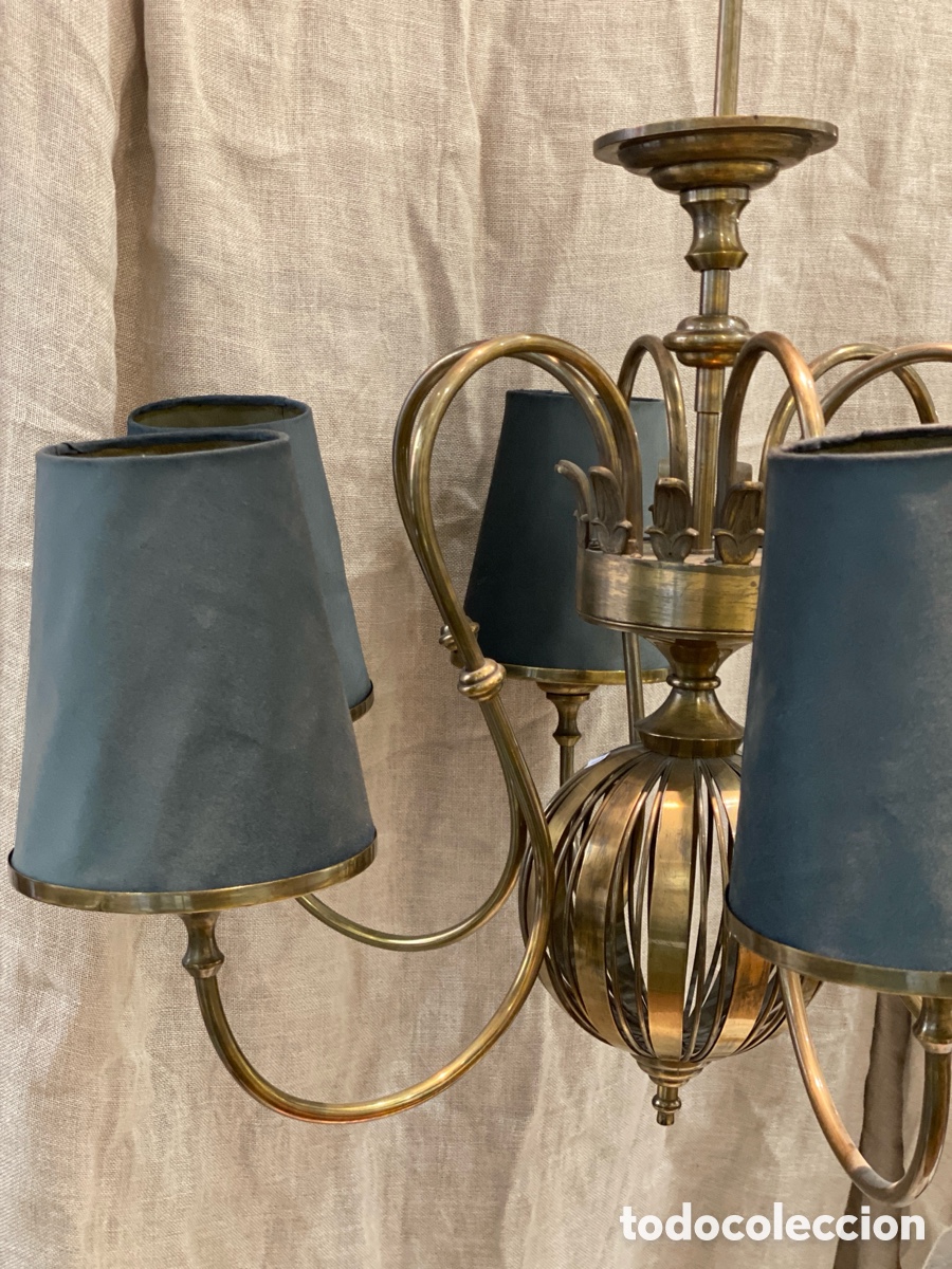 Antig&uuml;edades: L&aacute;mpara de techo de 6 luces - Foto 3