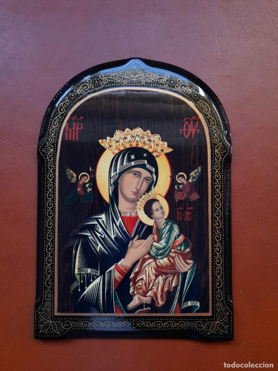 Antig&uuml;edades: Virgen Perpetuo Socorro Tablilla - Foto 1