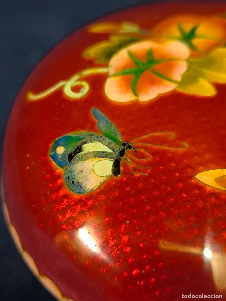 Antig&uuml;edades: CAJA JAPONESA EN CLOISONNE Y ESMALTE - Foto 7