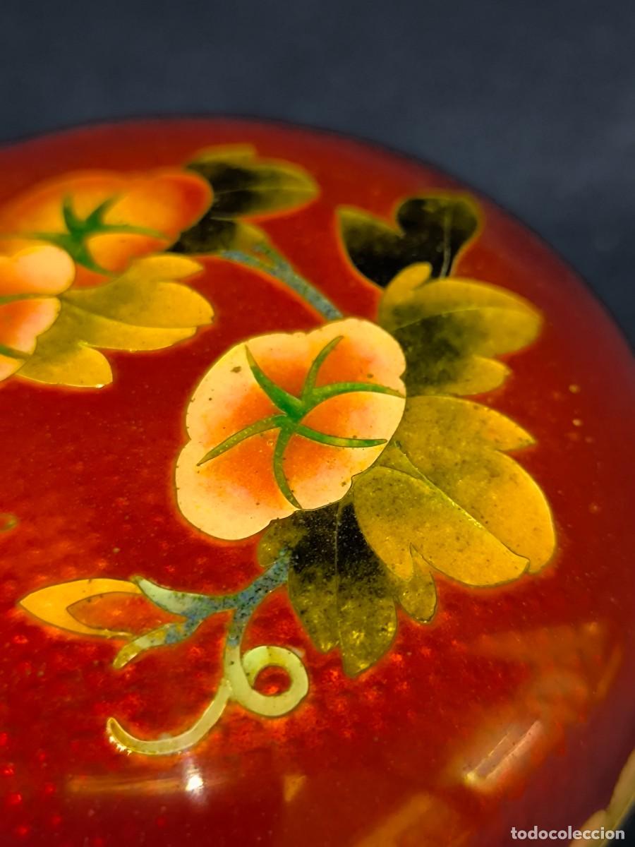Antig&uuml;edades: CAJA JAPONESA EN CLOISONNE Y ESMALTE - Foto 8