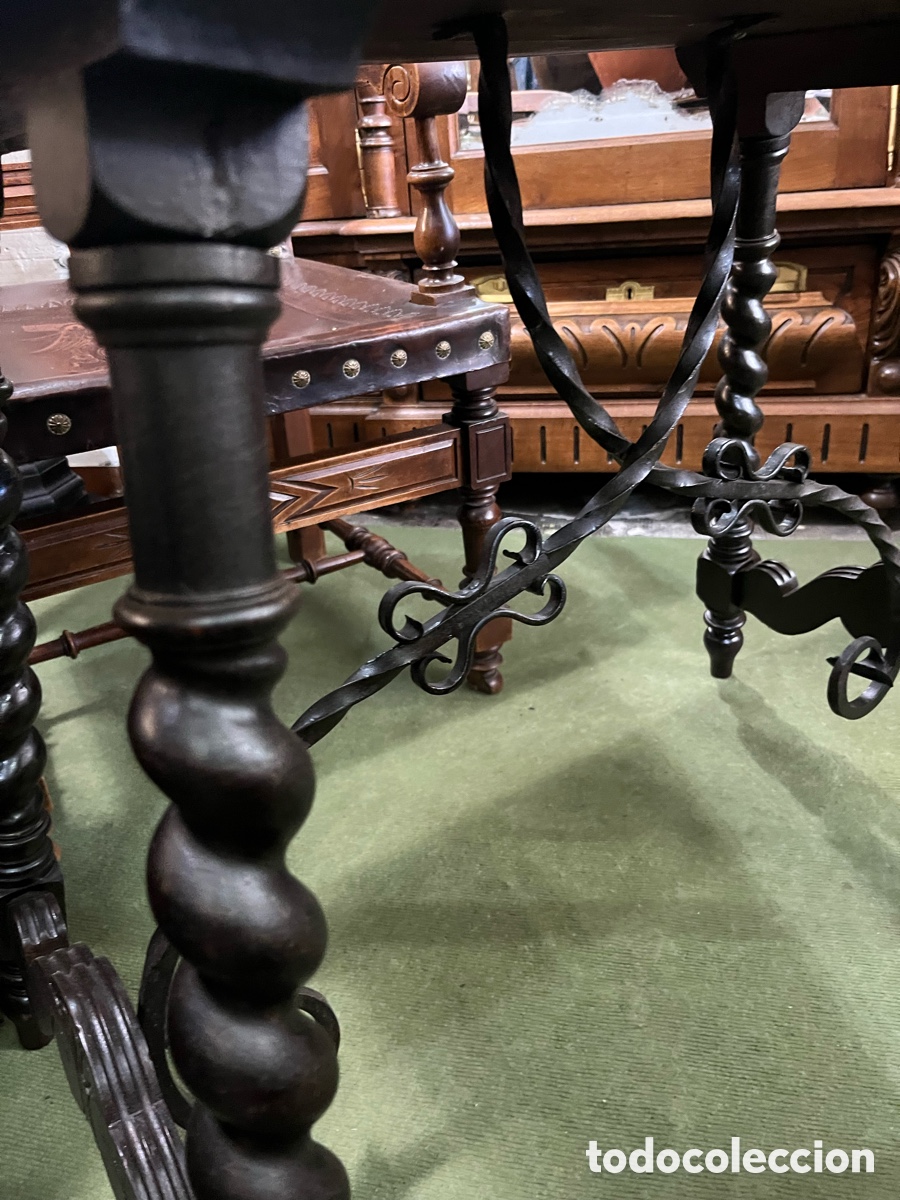 Antig&uuml;edades: Mesa para bargue&ntilde;o, restaurada - Foto 2
