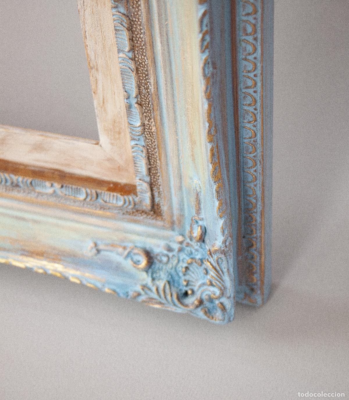 Antig&uuml;edades: Marco barroco de madera, estilo Luis XV. - Foto 3
