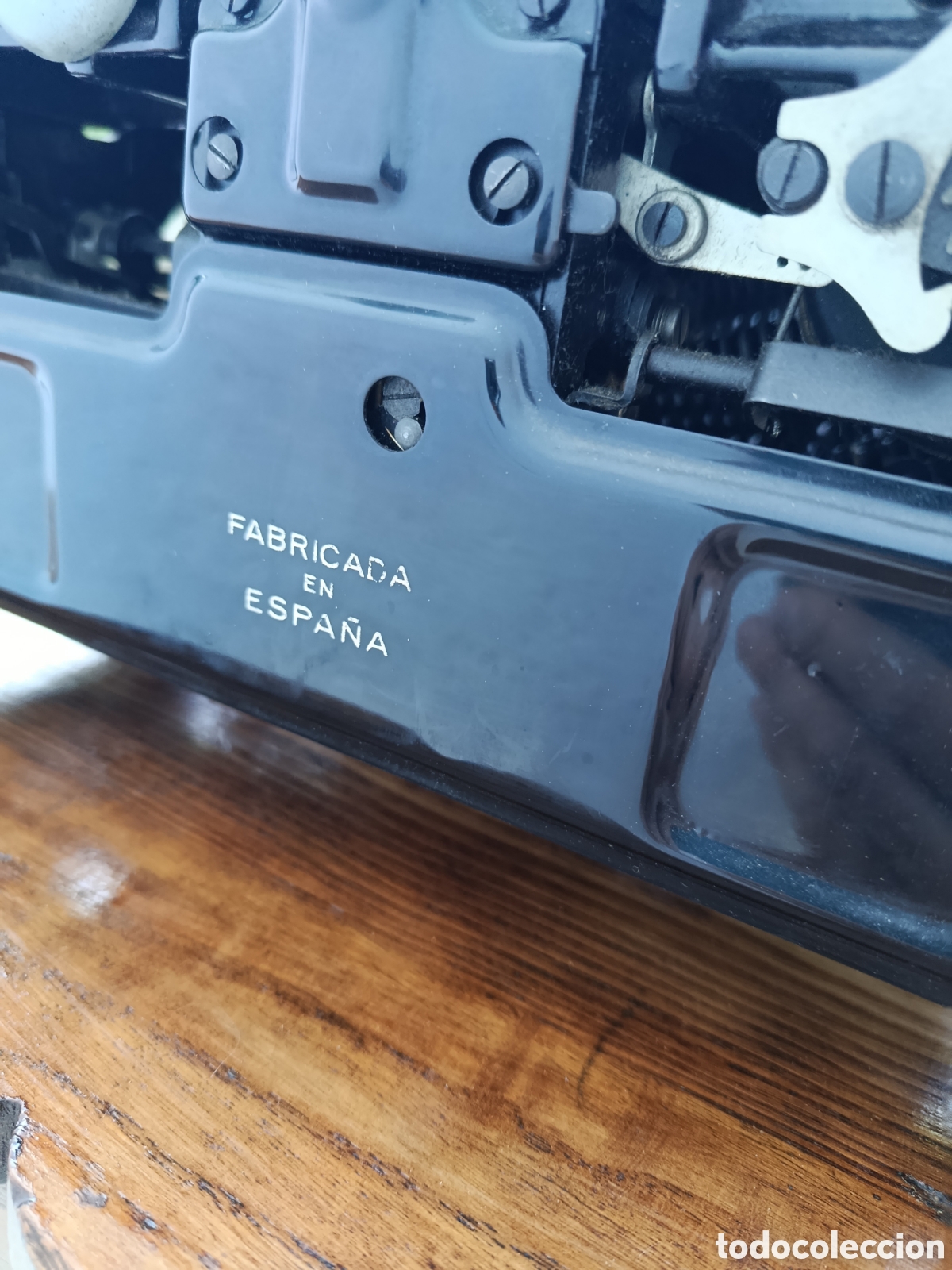 Antig&uuml;edades: Maquina de escribir Olivetti Hispania con mesa - Foto 6