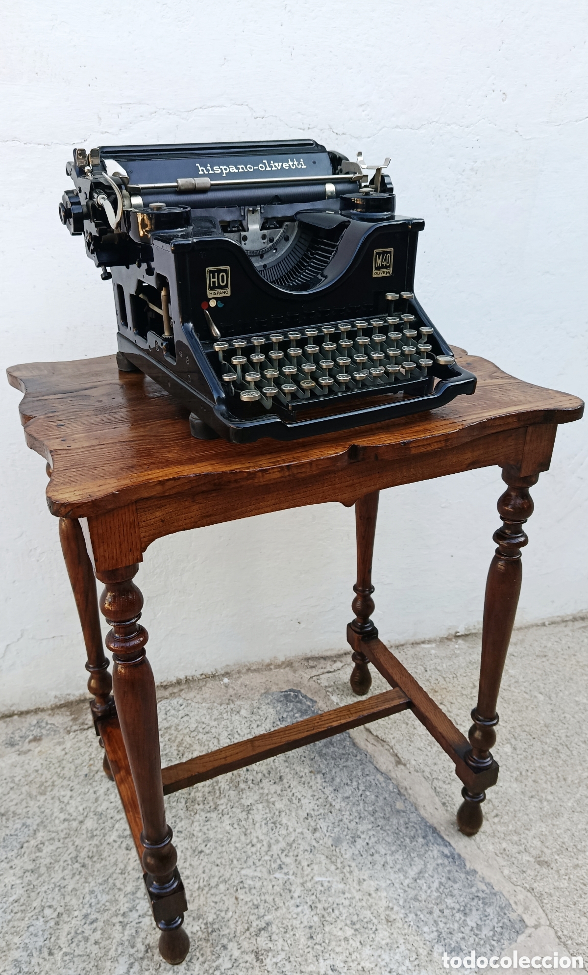 Antig&uuml;edades: Maquina de escribir Olivetti Hispania con mesa - Foto 10
