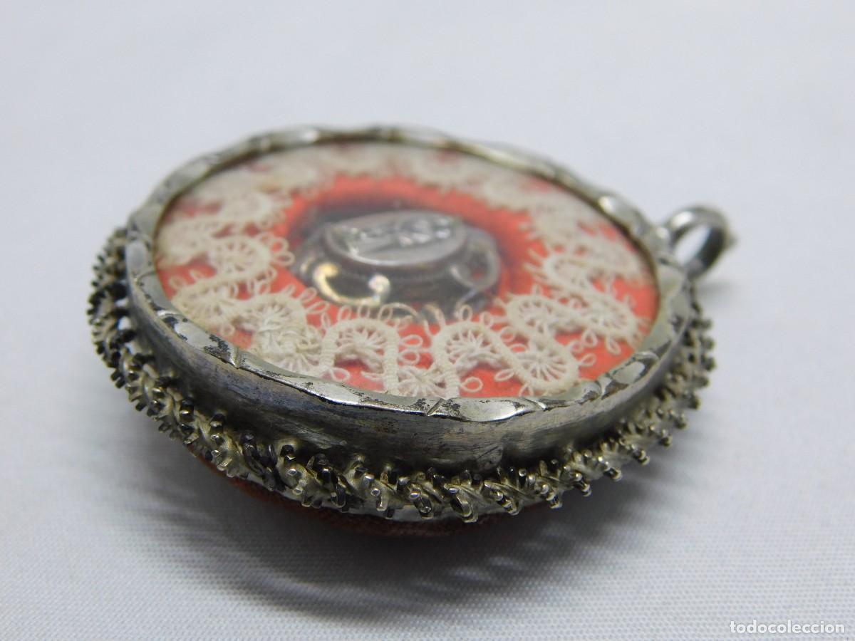 Antig&uuml;edades: ANTIGUO RELICARIO DE PLATA - Foto 4