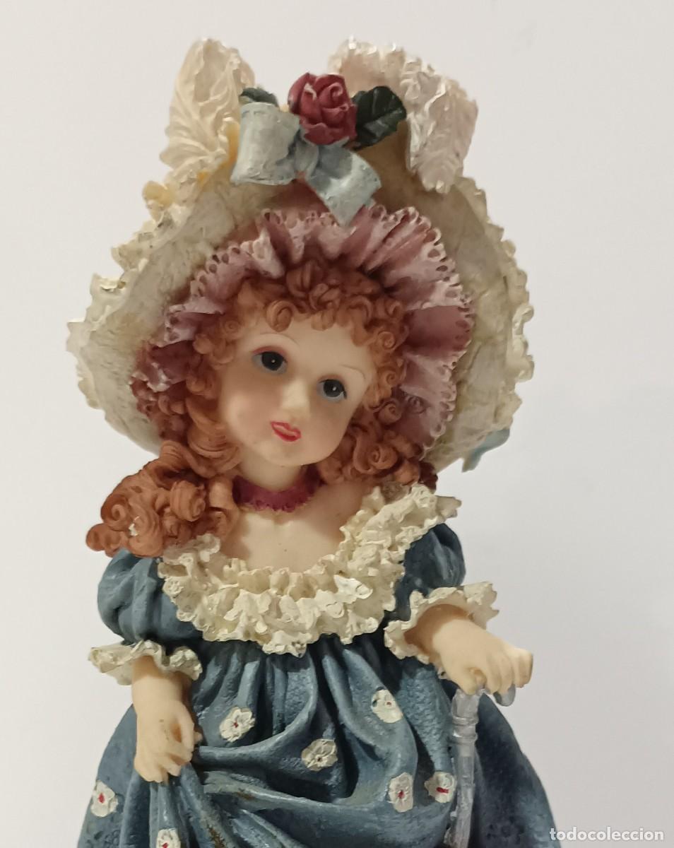 Antig&uuml;edades: FIGURA NI&Ntilde;A CON GATO - Foto 2