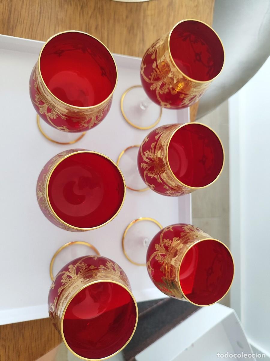 Antig&uuml;edades: Set copas de cristal de Murano - Foto 3