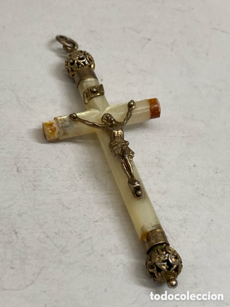 Antig&uuml;edades: Cruz de plata n&aacute;car C421 - Foto 1