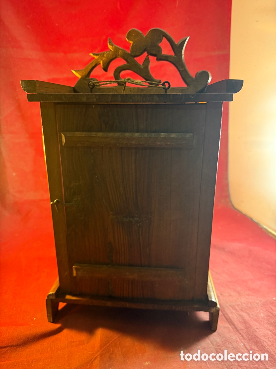 Antig&uuml;edades: ANTIGUA PEQUE&Ntilde;A VITRINA DE MADERA - Foto 3