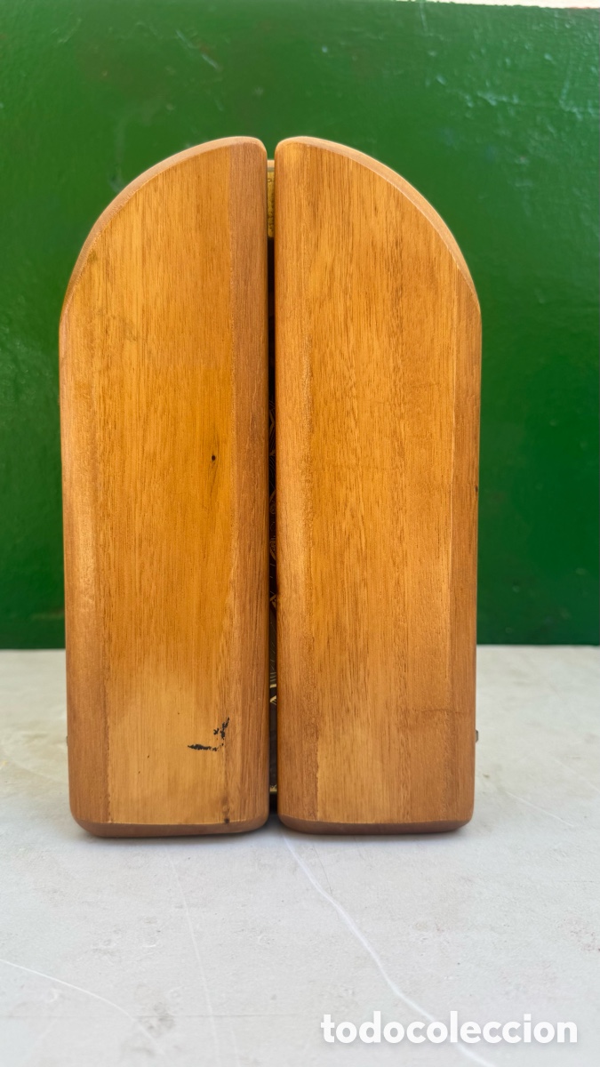 Antig&uuml;edades: Tr&iacute;ptico de madera a&ntilde;os 20 - Foto 3