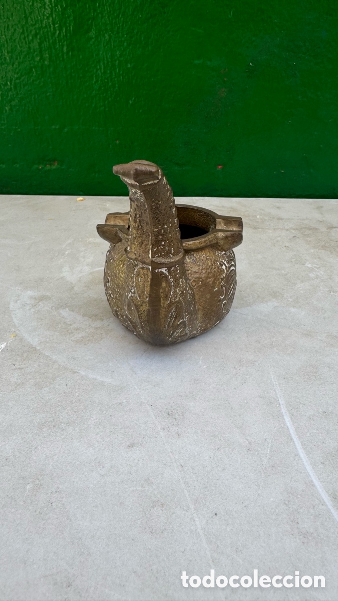 Antig&uuml;edades: Cenicero de bronce de pipa - Foto 3