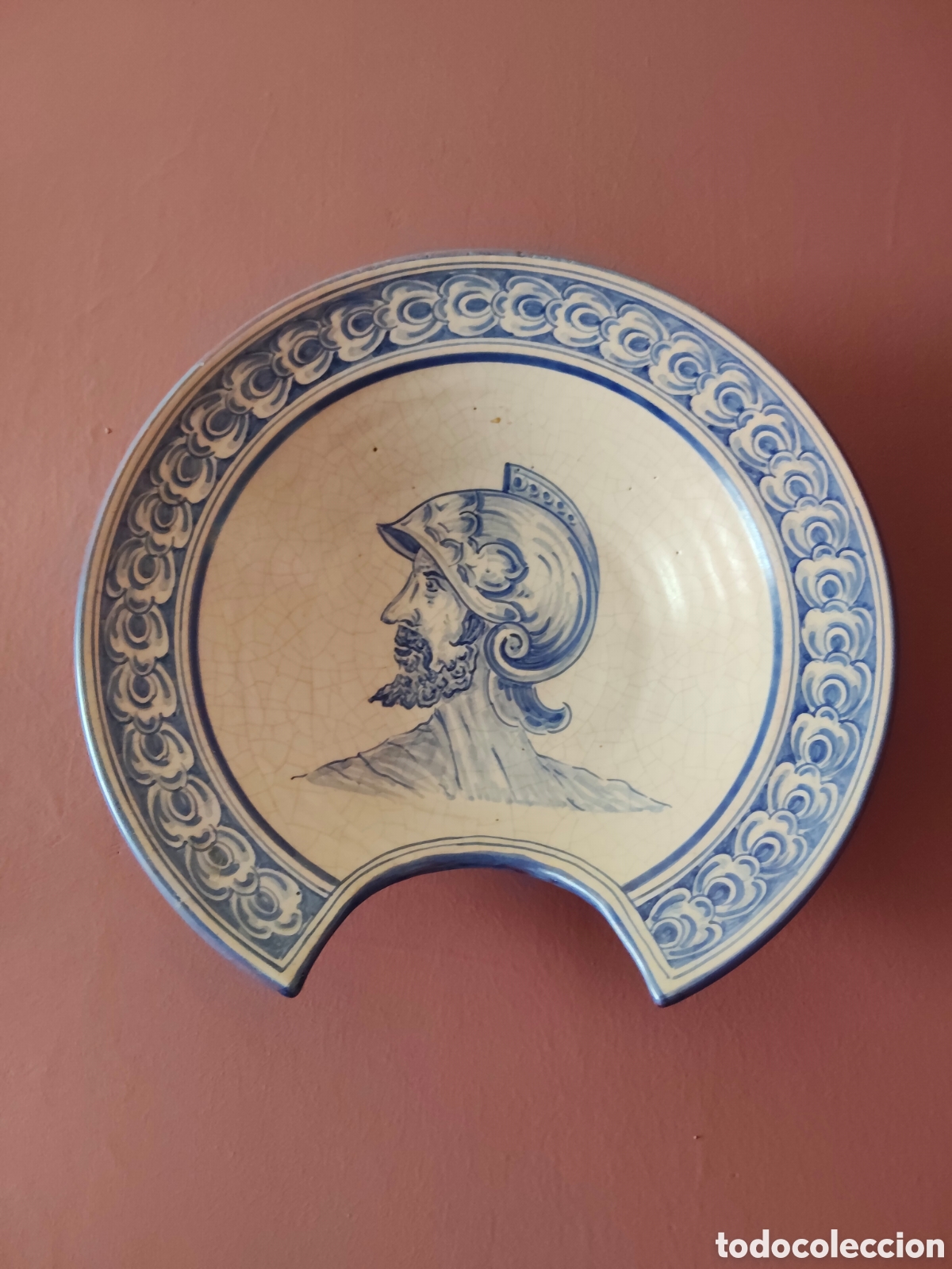 Antig&uuml;edades: Antiguo plato de barber&iacute;a TALAVERA - Foto 1