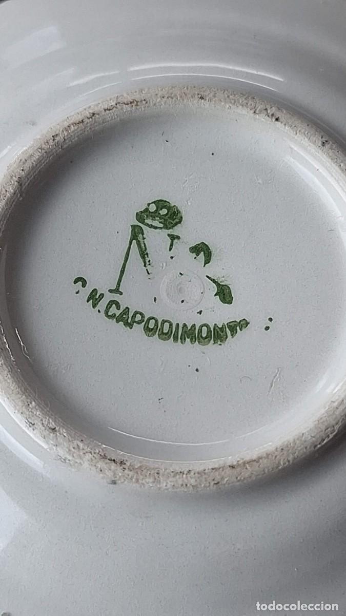 Antig&uuml;edades: Platito de Porcelana Capodimonte - Foto 3
