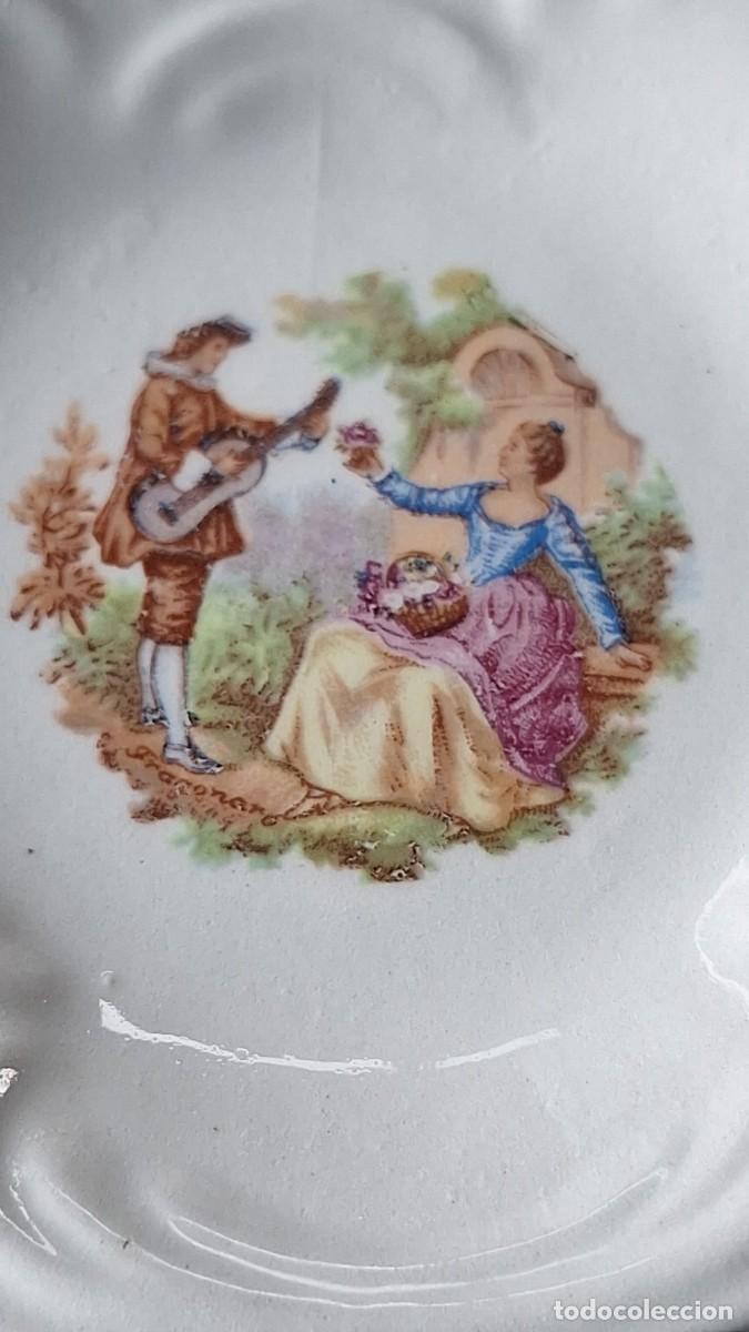 Antig&uuml;edades: Platito de Porcelana Capodimonte - Foto 5