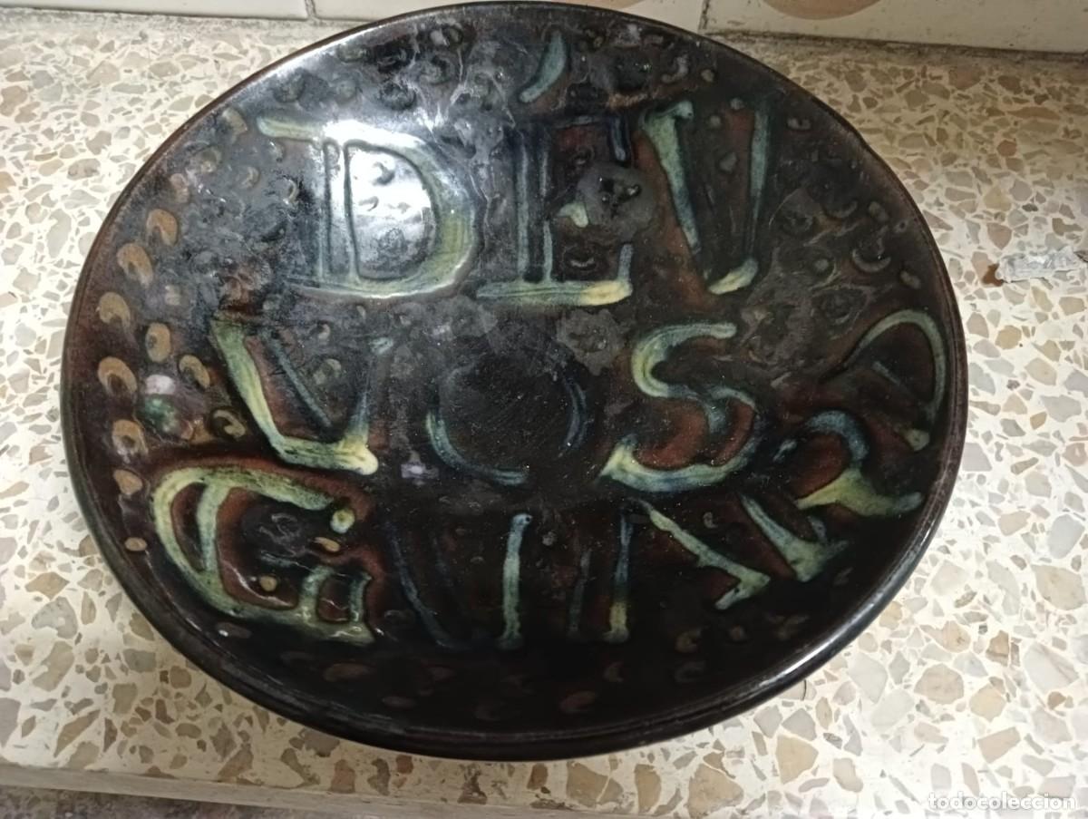 Antig&uuml;edades: Plato de cer&aacute;mica con inscripci&oacute;n - Foto 2