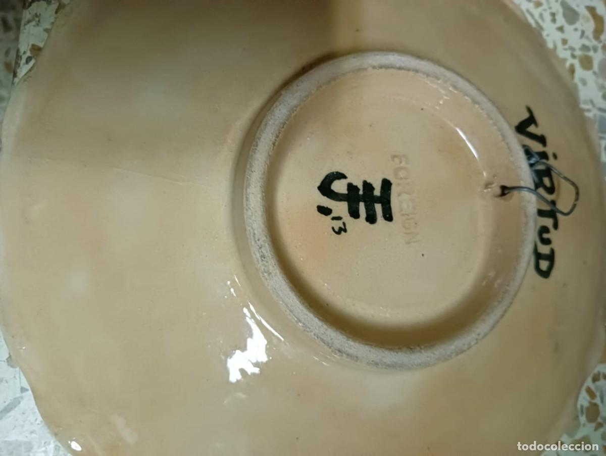 Antig&uuml;edades: Plato de cer&aacute;mica con inscripci&oacute;n - Foto 4