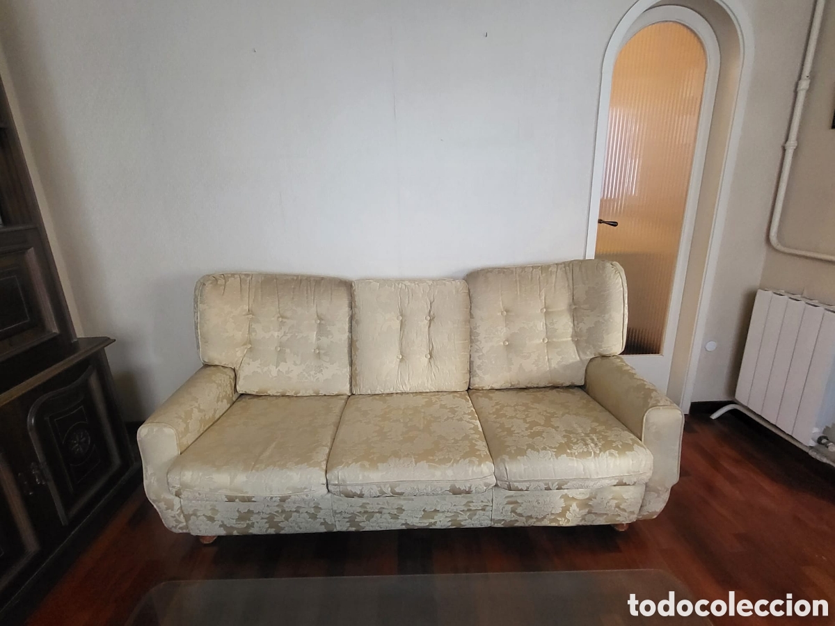 Antig&uuml;edades: Librer&iacute;a y tresillo con dos sof&aacute;s vintage - Foto 5