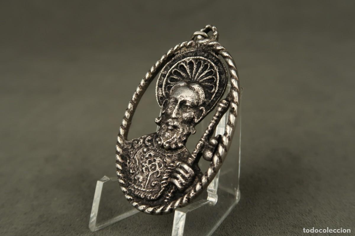 Antig&uuml;edades: Antigua Medalla Religiosa de Plata - Foto 5