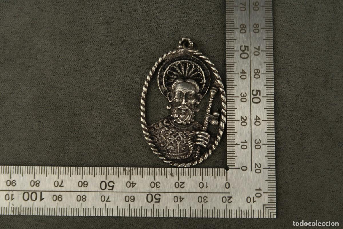 Antig&uuml;edades: Antigua Medalla Religiosa de Plata - Foto 11